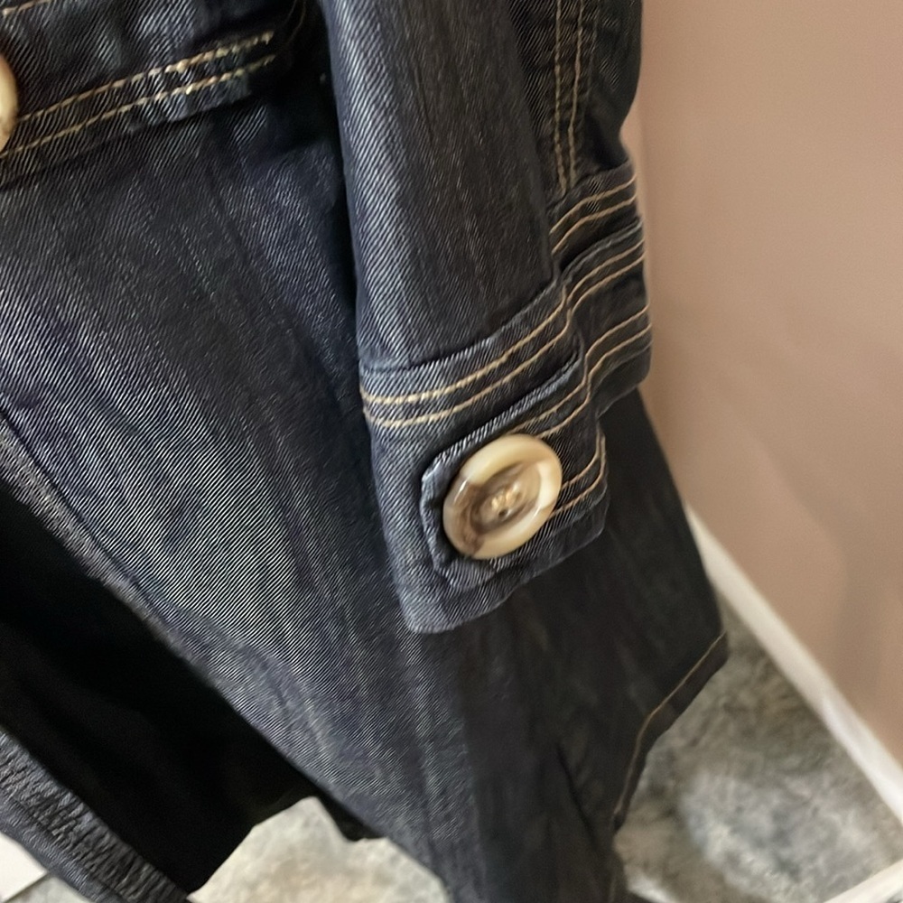 Baccini Women's Dark Blue Denim Jacket - Picture 3 of 8